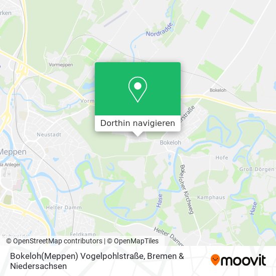Bokeloh(Meppen) Vogelpohlstraße Karte