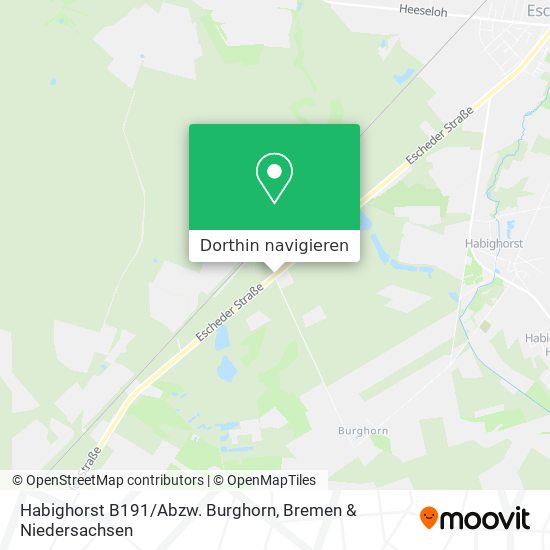 Habighorst B191/Abzw. Burghorn Karte