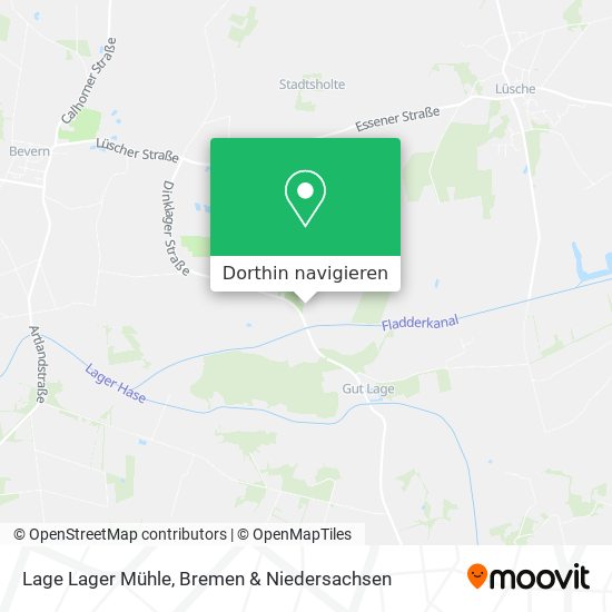 Lage Lager Mühle Karte