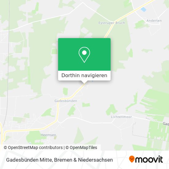 Gadesbünden Mitte Karte