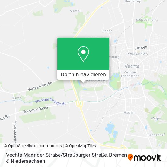 Vechta Madrider Straße / Straßburger Straße Karte