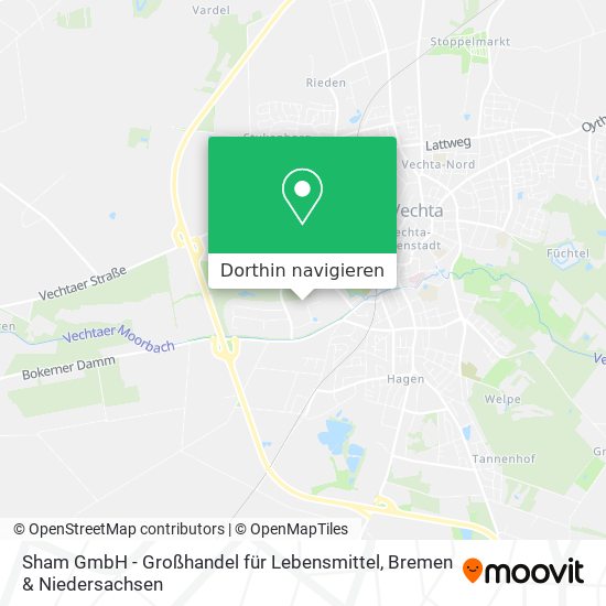 Sham GmbH - Großhandel für Lebensmittel Karte