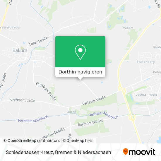 Schledehausen Kreuz Karte