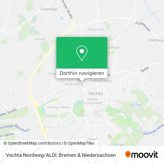 Vechta Nordweg/ALDI Karte