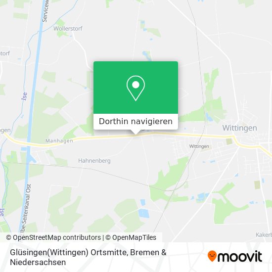 Glüsingen(Wittingen) Ortsmitte Karte