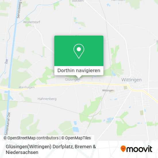 Glüsingen(Wittingen) Dorfplatz Karte