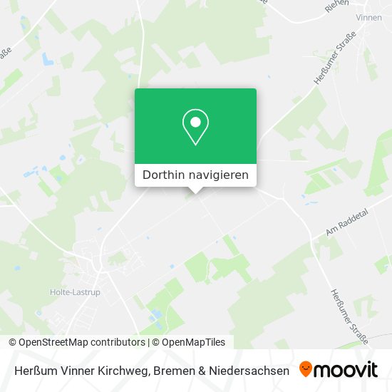 Herßum Vinner Kirchweg Karte
