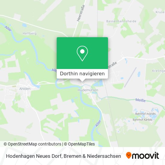 Hodenhagen Neues Dorf Karte