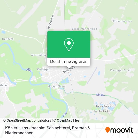 Köhler Hans-Joachim Schlachterei Karte