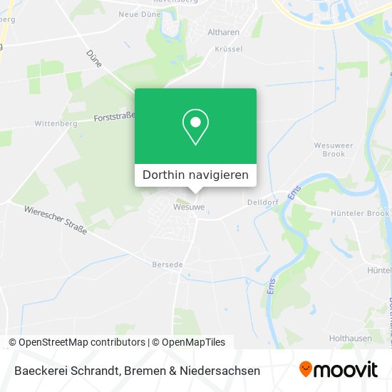 Baeckerei Schrandt Karte