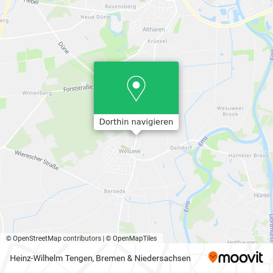 Heinz-Wilhelm Tengen Karte