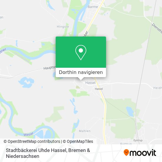 Stadtbäckerei Uhde Hassel Karte