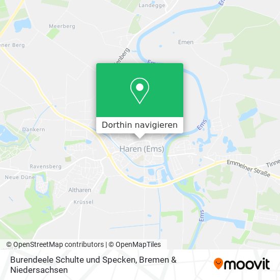 Burendeele Schulte und Specken Karte