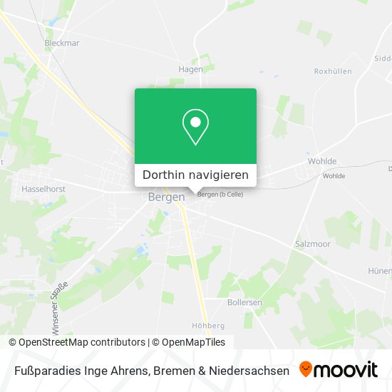 Fußparadies Inge Ahrens Karte