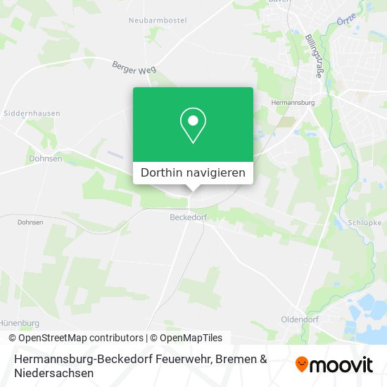Hermannsburg-Beckedorf Feuerwehr Karte