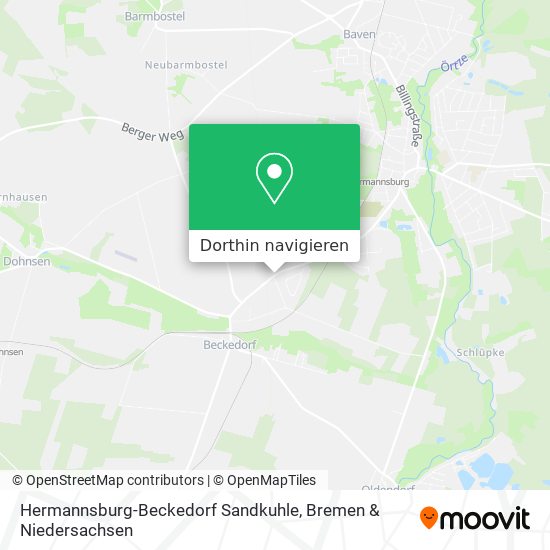 Hermannsburg-Beckedorf Sandkuhle Karte