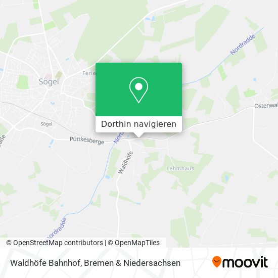 Waldhöfe Bahnhof Karte