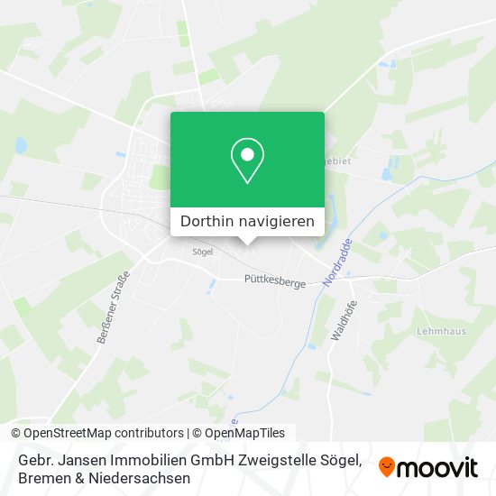 Gebr. Jansen Immobilien GmbH Zweigstelle Sögel Karte