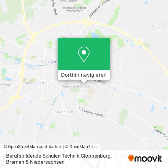 Berufsbildende Schulen Technik Cloppenburg Karte