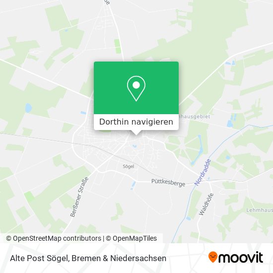 Alte Post Sögel Karte