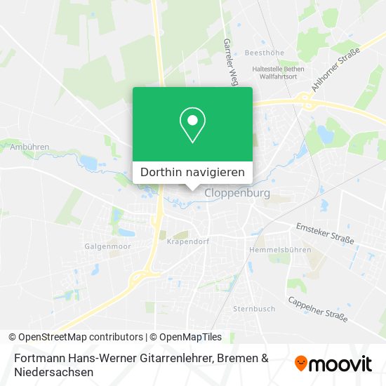 Fortmann Hans-Werner Gitarrenlehrer Karte