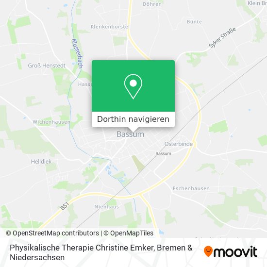 Physikalische Therapie Christine Emker Karte