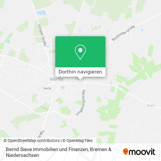 Bernd Sieve Immobilien und Finanzen Karte