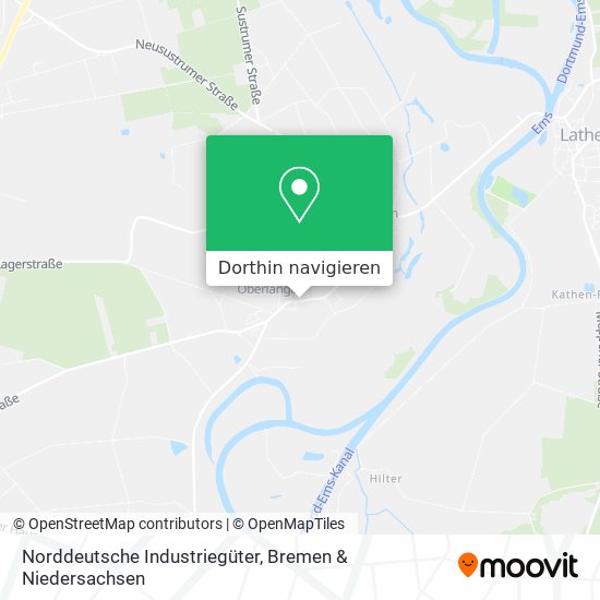 Norddeutsche Industriegüter Karte