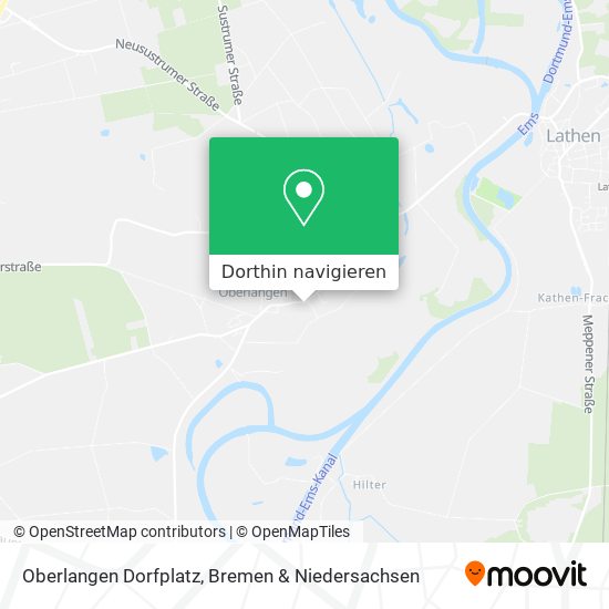 Oberlangen Dorfplatz Karte