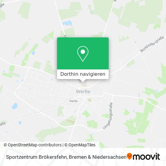 Sportzentrum Brökersfehn Karte