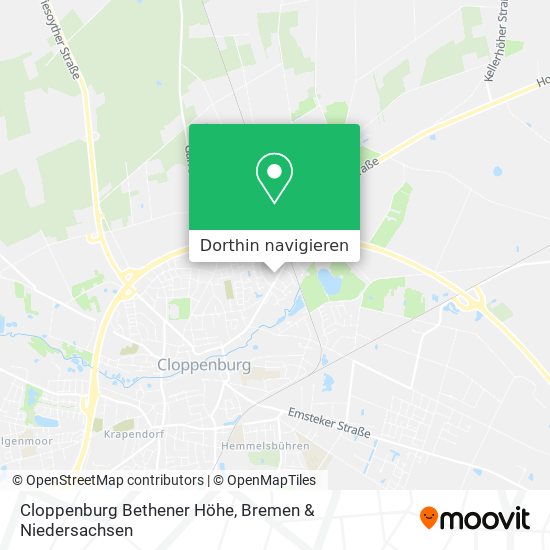 Cloppenburg Bethener Höhe Karte