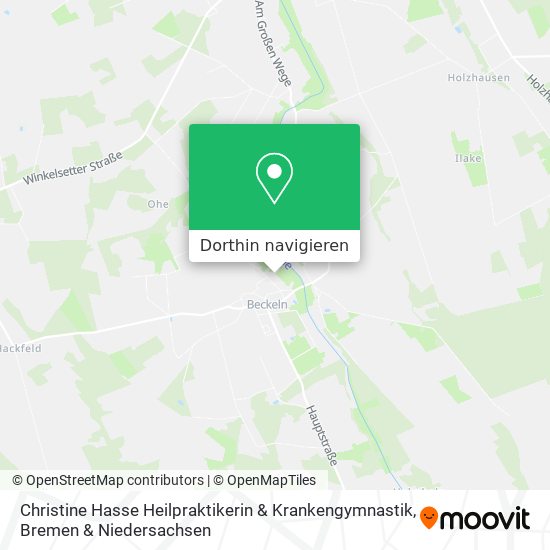 Christine Hasse Heilpraktikerin & Krankengymnastik Karte