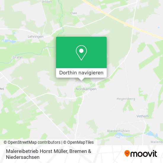 Malereibetrieb Horst Müller Karte