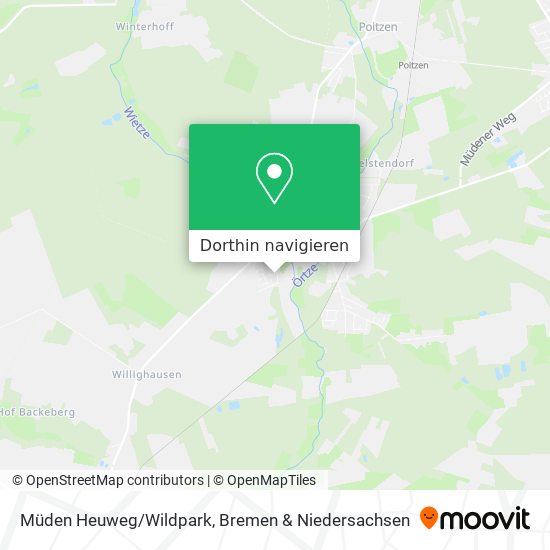 Müden Heuweg/Wildpark Karte