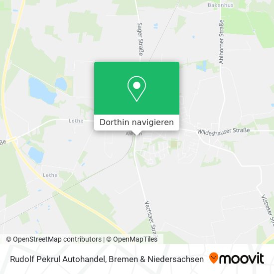 Rudolf Pekrul Autohandel Karte