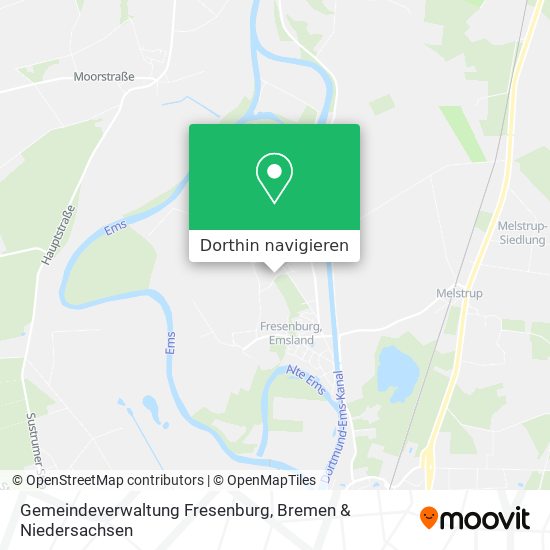 Gemeindeverwaltung Fresenburg Karte