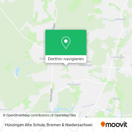 Hünzingen Alte Schule Karte