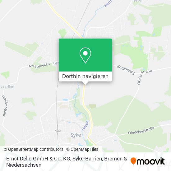 Ernst Dello GmbH & Co. KG, Syke-Barrien Karte