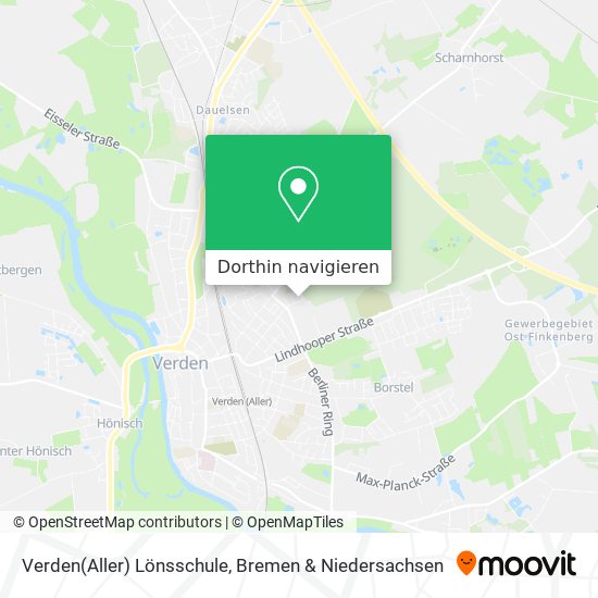 Verden(Aller) Lönsschule Karte