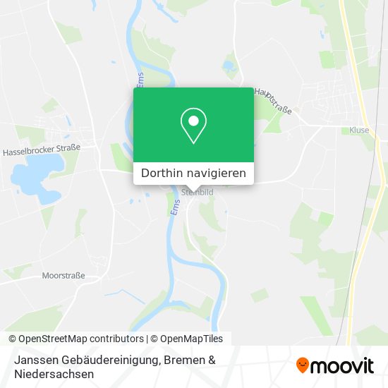 Janssen Gebäudereinigung Karte