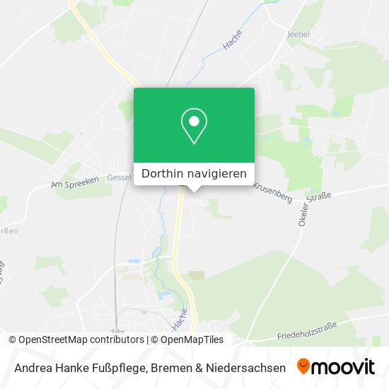 Andrea Hanke Fußpflege Karte