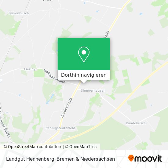 Landgut Hennenberg Karte