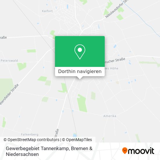 Gewerbegebiet Tannenkamp Karte