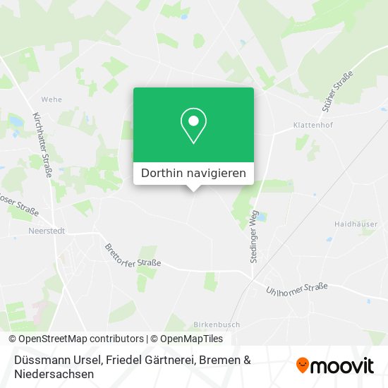 Düssmann Ursel, Friedel Gärtnerei Karte