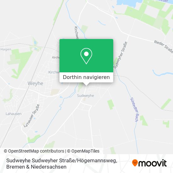 Sudweyhe Sudweyher Straße / Högemannsweg Karte