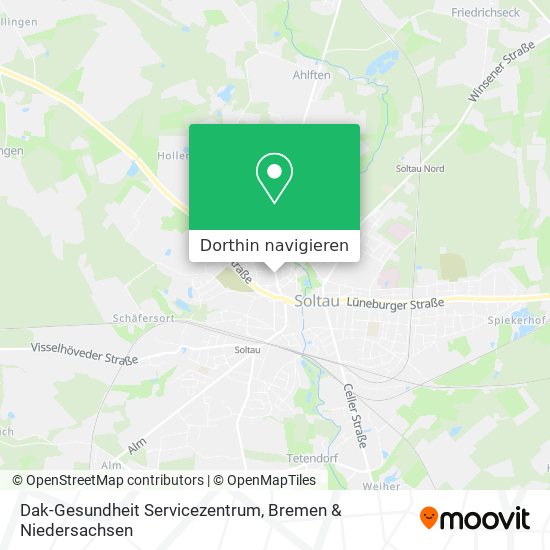 Dak-Gesundheit Servicezentrum Karte