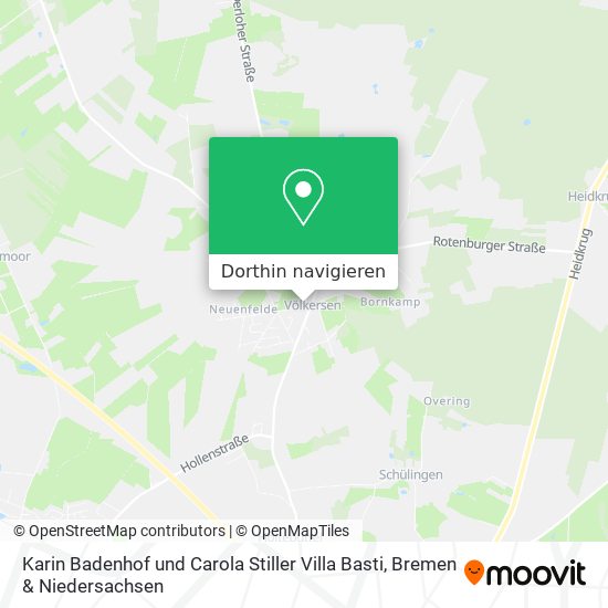 Karin Badenhof und Carola Stiller Villa Basti Karte