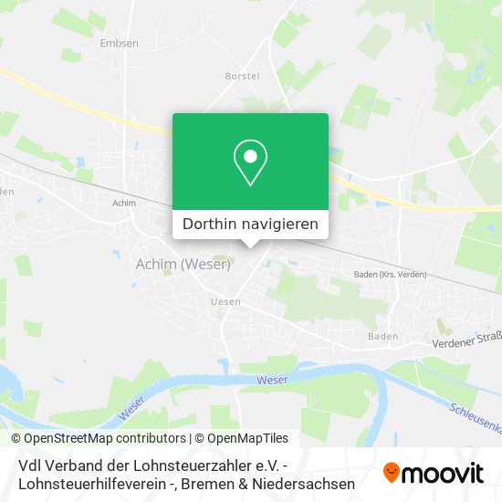 Vdl Verband der Lohnsteuerzahler e.V. - Lohnsteuerhilfeverein - Karte