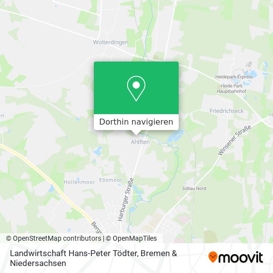 Landwirtschaft Hans-Peter Tödter Karte
