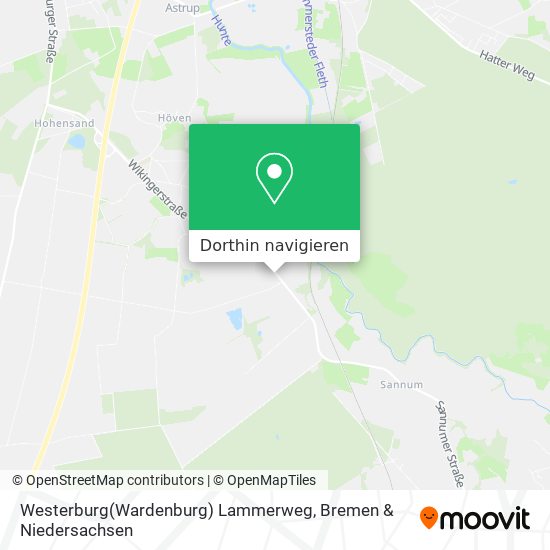 Westerburg(Wardenburg) Lammerweg Karte